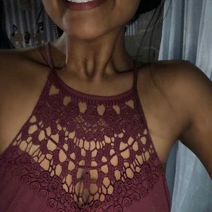 High Neck Halter Tank